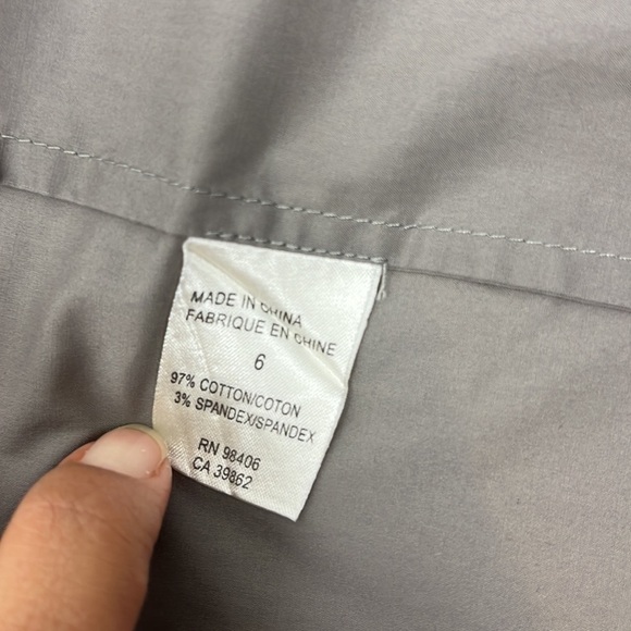 Theory Savita Gray Button-Down Shirt Dress Size 6 - Picture 10 of 13